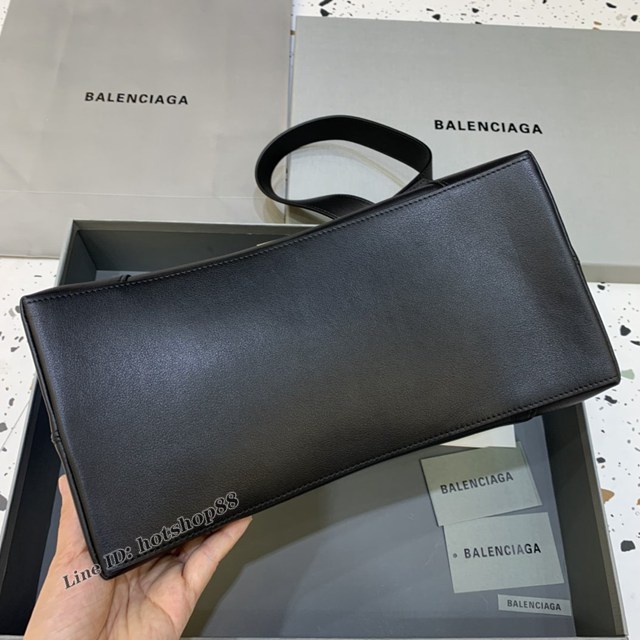 Balenciaga巴黎世家專櫃爆款超大號平紋黑金扣Hourglass沙漏包 fyj1816